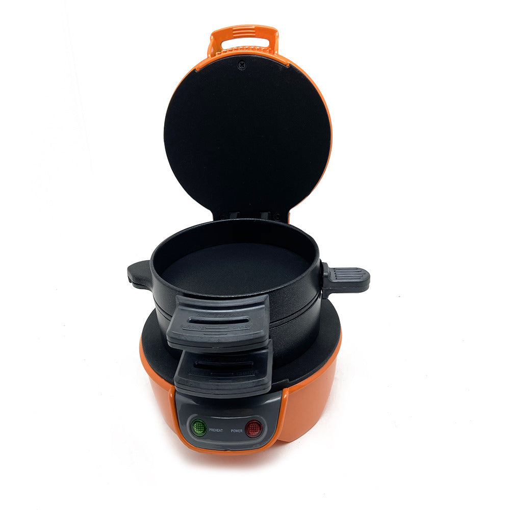3‑in‑1 Breakfast Sandwich & Waffle Maker with Egg Cooker Ring