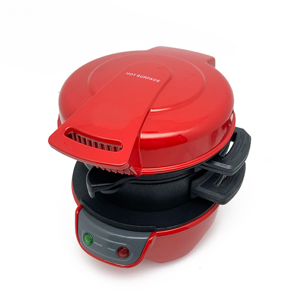 3‑in‑1 Breakfast Sandwich & Waffle Maker with Egg Cooker Ring