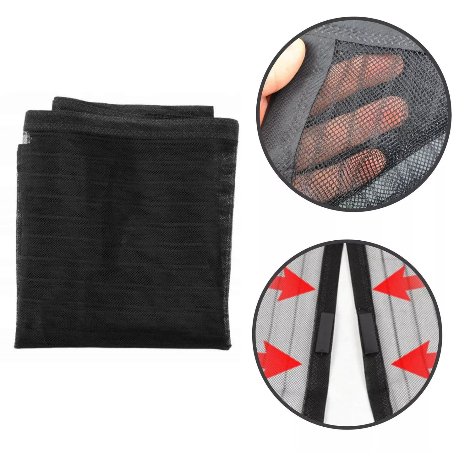 Curtain Door Magnetic Mesh Net Screen Easy Fastening Mosquito Fly Insects Bugs