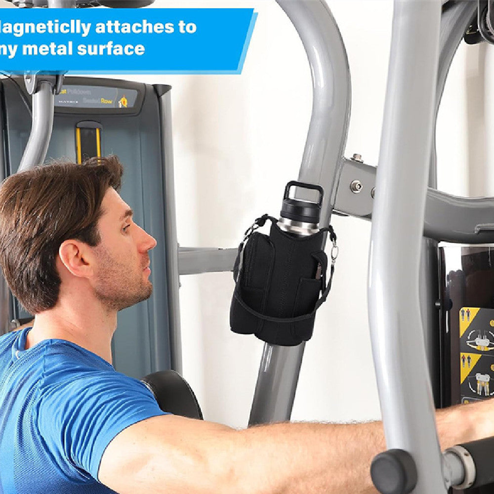 Portable Sports Kettle Bag – Anti-Collision Crossbody Water Bottle Holder with Adjustable Strap & Cup Protection