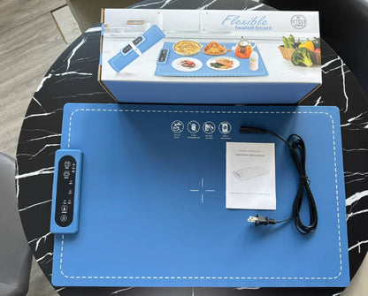 Foldable Heating Insulation Board – Flexible Silicone Electric Warmer Pad for Dishes, Desk, & More