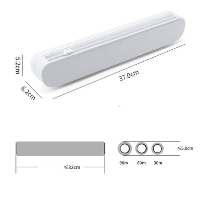 Suction Cup Plastic Wrap Cutter – Household Kitchen Cling Film Dispenser with Safe Slide Blade