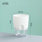 Automatic Self-Watering Transparent Flower Pot – Plastic Resin Planter with Water Storage for Indoor Plants