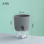 Automatic Self-Watering Transparent Flower Pot – Plastic Resin Planter with Water Storage for Indoor Plants