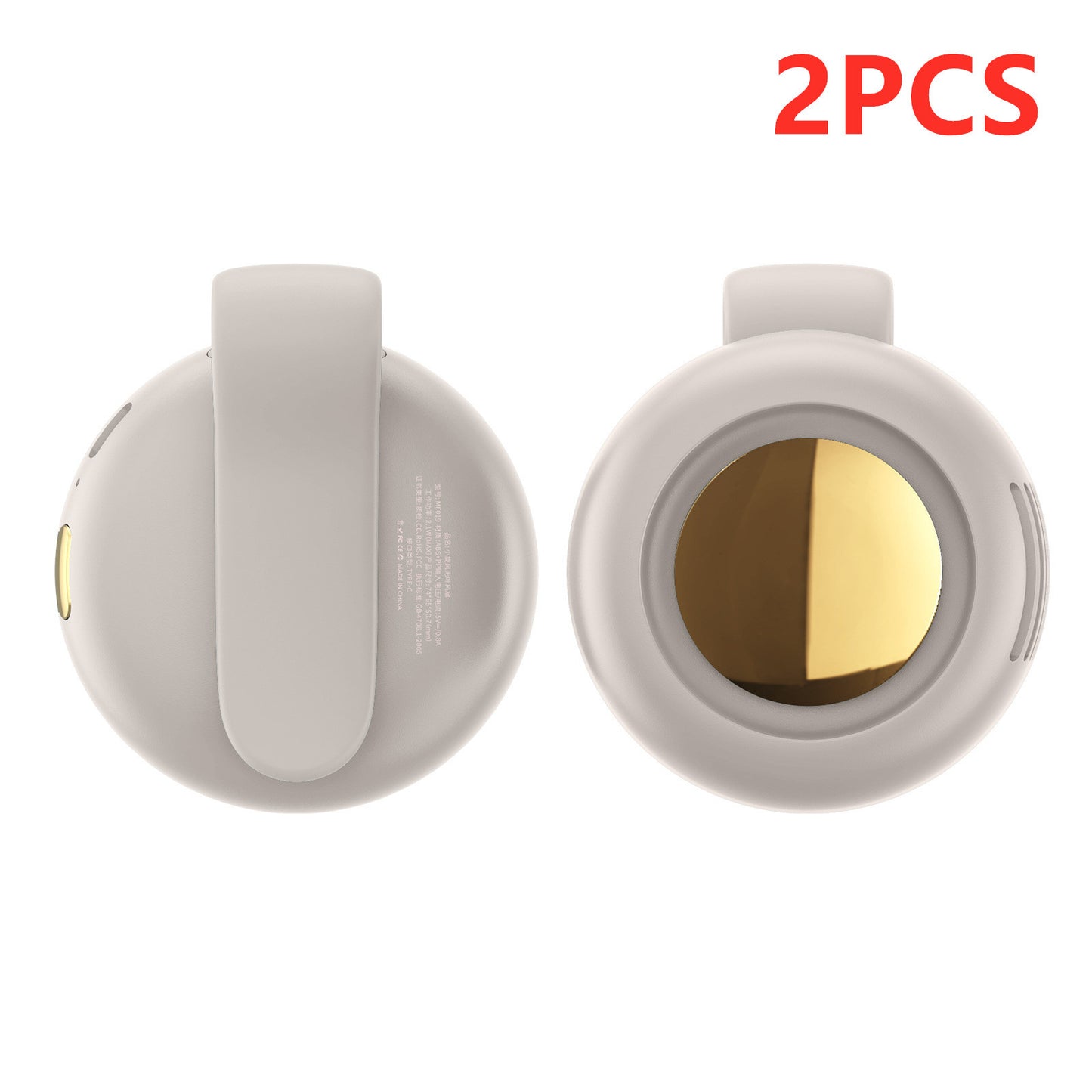 Waist-Hanging Mini USB Fan – Portable Silent Whirlwind Cooling Fan with Rechargeable Battery
