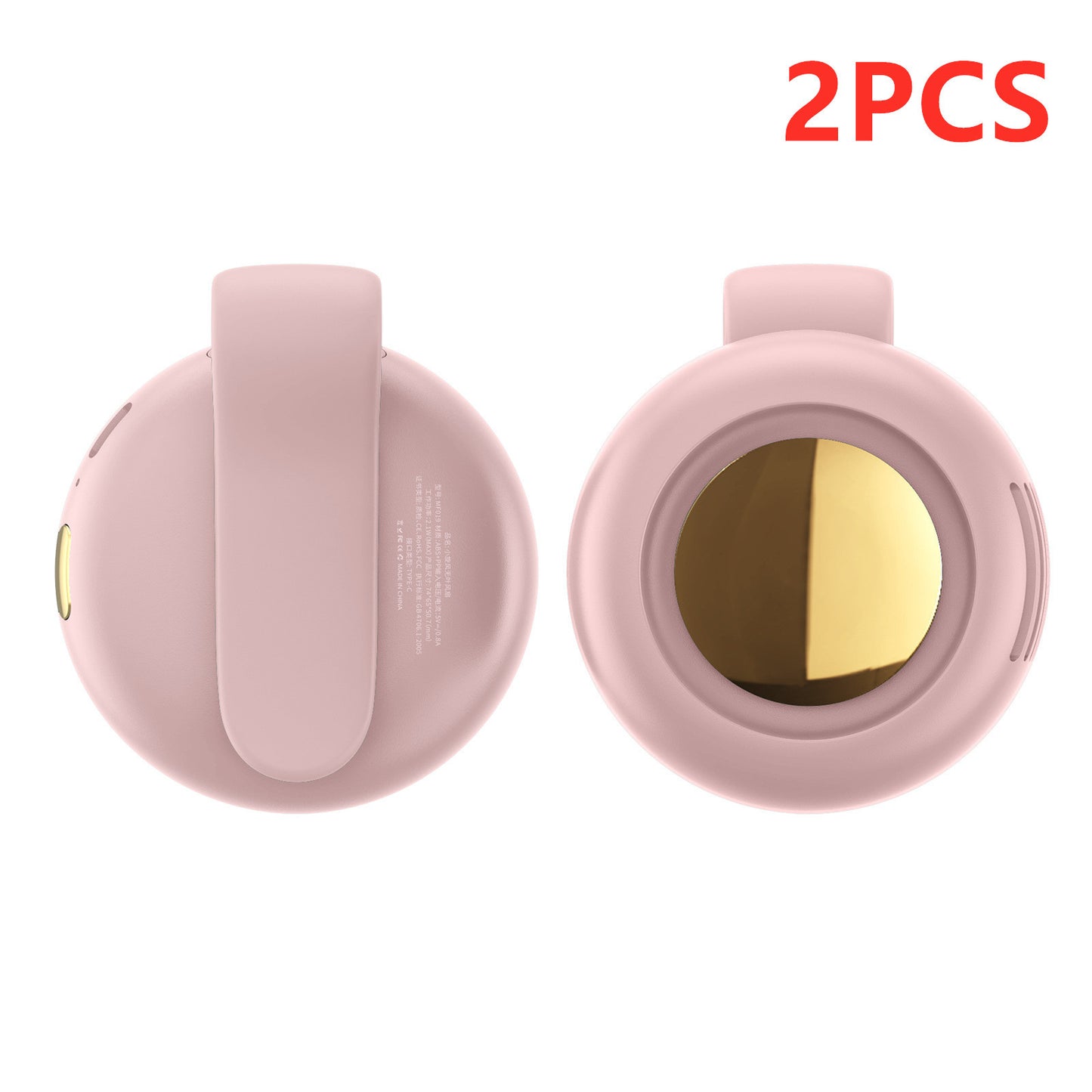 Waist-Hanging Mini USB Fan – Portable Silent Whirlwind Cooling Fan with Rechargeable Battery