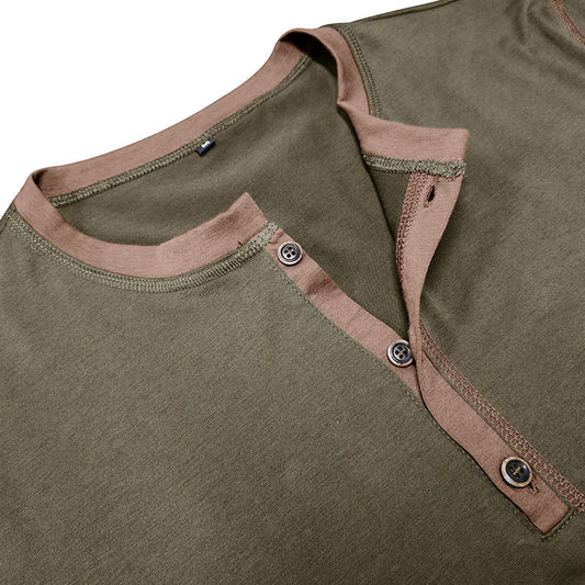Men's Summer V-Neck Polo T-Shirt – Short Sleeve, Stylish & Lightweight
