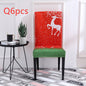 Christmas universal elastic chair cover
