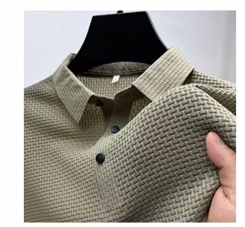 Men’s Ice Silk Mesh T-Shirt – Breathable, Quick-Dry Summer Top