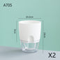 Automatic Self-Watering Transparent Flower Pot – Plastic Resin Planter with Water Storage for Indoor Plants