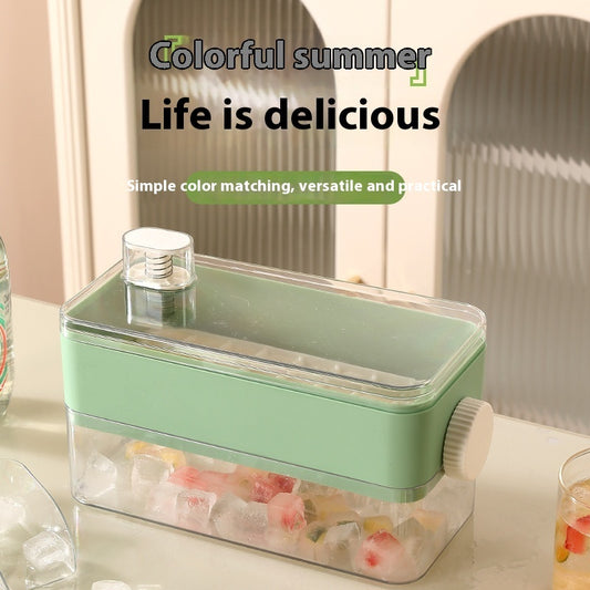 Flip Ice Cube Mold Tray – Food Grade Silicone Ice Maker with One-Touch Press & Easy Release Design