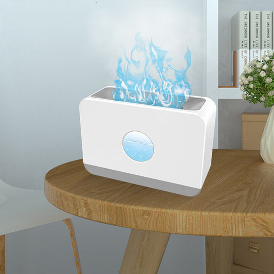 Two-Color Flame Aromatherapy Humidifier – Large Capacity Diffuser with LED Flame Effect for Home & Office