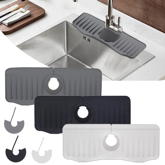 Sink Drainage Mat – Non-Slip Silicone Kitchen Sink Protector & Drying Mat for Countertops