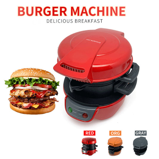 3‑in‑1 Breakfast Sandwich & Waffle Maker with Egg Cooker Ring