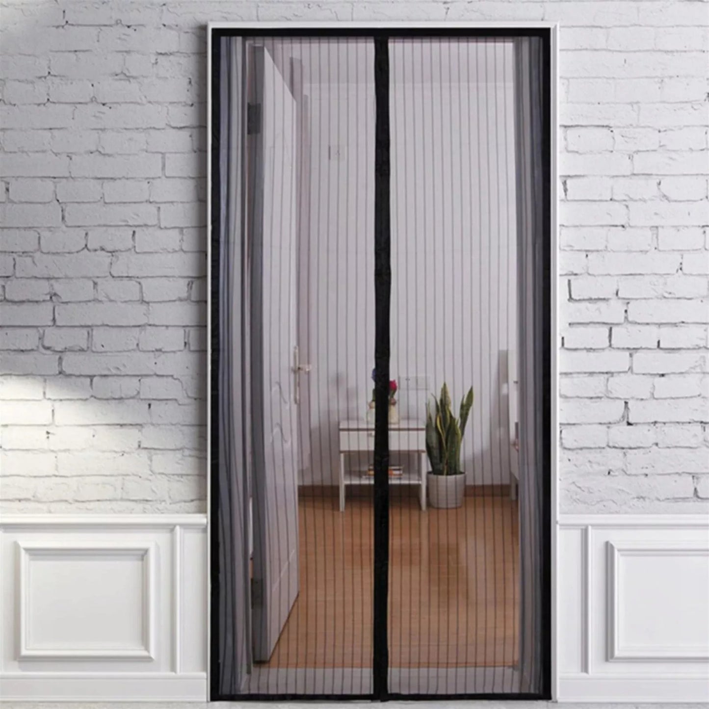Curtain Door Magnetic Mesh Net Screen Easy Fastening Mosquito Fly Insects Bugs