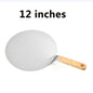 12Inch Stainless Steel Pizza Paddle Peel Bakers BBQ Oven Tray Wooden Handle UK