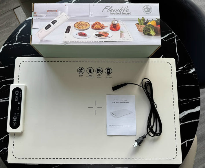 Foldable Heating Insulation Board – Flexible Silicone Electric Warmer Pad for Dishes, Desk, & More